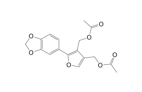 2-(3',4'-Methylenedioxyphenyl)furan-3,4-dicarbinol diacetate