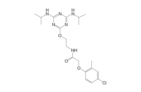 N-(2-{[4,6-bis(isopropylamino)-1,3,5-triazin-2-yl]oxy}ethyl)-2-(4-chloro-2-methylphenoxy)acetamide