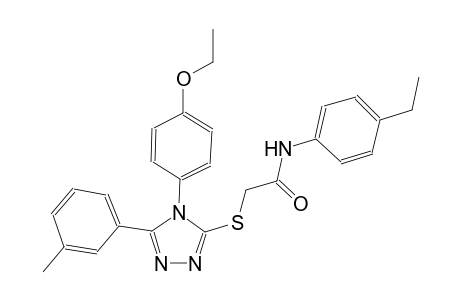 2-{[4-(4-ethoxyphenyl)-5-(3-methylphenyl)-4H-1,2,4-triazol-3-yl]sulfanyl}-N-(4-ethylphenyl)acetamide