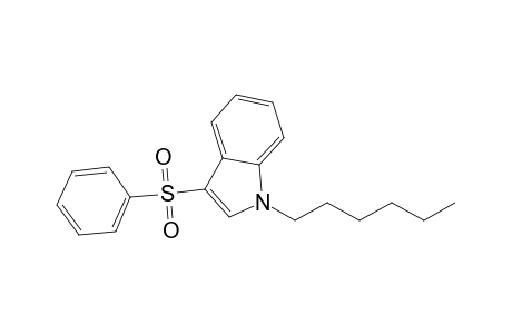 1-Hexyl-3-phenylsulfonylindole