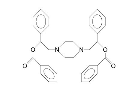 1,4-Bis-(2-phenyl-2-benzoyloxyethyl)-piperazine