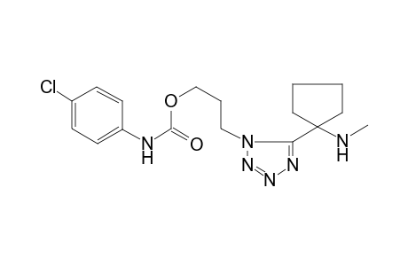 3-{5-[1-(methylamino)cyclopentyl]-1H-tetraazol-1-yl}propyl 4-chlorophenylcarbamate