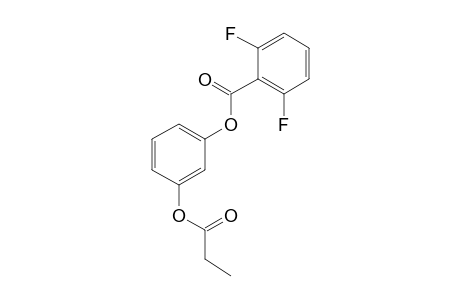 1,3-Benzenediol, o-(2,6-difluorobenzoyl)-o'-propionyl-