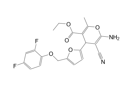 ethyl 6-amino-5-cyano-4-{5-[(2,4-difluorophenoxy)methyl]-2-furyl}-2-methyl-4H-pyran-3-carboxylate