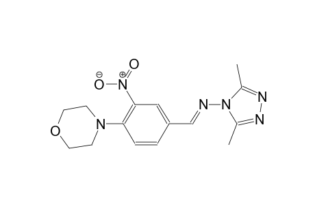N-(3,5-dimethyl-4H-1,2,4-triazol-4-yl)-N-{(E)-[4-(4-morpholinyl)-3-nitrophenyl]methylidene}amine
