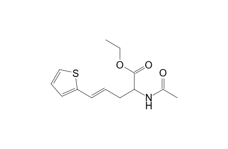 Ethyl (E)-2-Acetamido-5-(thien-2-yl)pent-4-enoate
