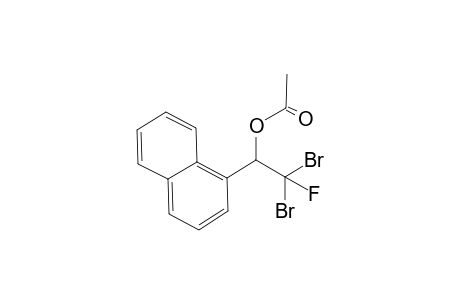 2,2-Dibromo-2-fluoro-2-(1-naphthyl)ethyl acetate