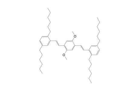 1,4-bis[(E)-2-(2,5-dihexylphenyl)ethenyl]-2,5-dimethoxybenzene