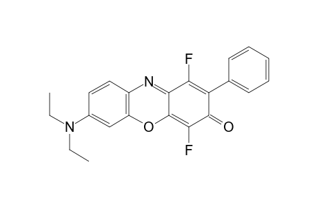 7-Diethylamino-1,4-difuoro-2-phenylphenoxazin-3-one