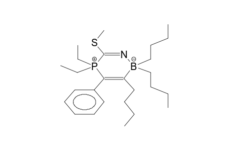 2,2,3-TRIBUTYL-4-PHENYL-5,5-DIETHYL-6-METHYLTHIO-1-AZA-5-PHOSPHONIA-2-BORATACYCLOHEXA-3,6-DIENE