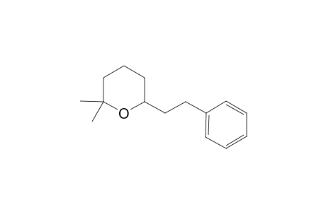 2,2-Dimethyl-6-(2-phenylethyl)-tetrahydro-2H-pyran