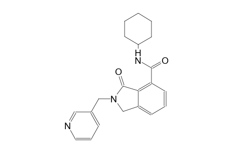 N-cyclohexyl-3-oxo-2-(3-pyridinylmethyl)-4-isoindolinecarboxamide