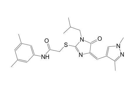 N-(3,5-dimethylphenyl)-2-({(4E)-4-[(1,3-dimethyl-1H-pyrazol-4-yl)methylene]-1-isobutyl-5-oxo-4,5-dihydro-1H-imidazol-2-yl}sulfanyl)acetamide