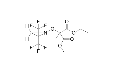 1-(1-CARBOMETHOXY-1-CARBOETHOXYETHOXY)-2,2-BIS(TRIFLUOROMETHYL)AZIRIDINE