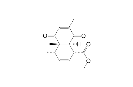 1-Naphthalenecarboxylic acid, 1,4,4a,5,8,8a-hexahydro-4,4a,7-trimethyl-5,8-dioxo-, methyl ester, (1.alpha.,4.alpha.,4a.beta.,8a.alpha.)-