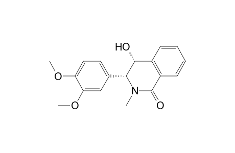 1(2H)-Isoquinolinone, 3-(3,4-dimethoxyphenyl)-3,4-dihydro-4-hydroxy-2-methyl-, cis-(.+-.)-