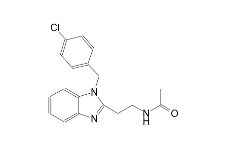 acetamide, N-[2-[1-[(4-chlorophenyl)methyl]-1H-benzimidazol-2-yl]ethyl]-