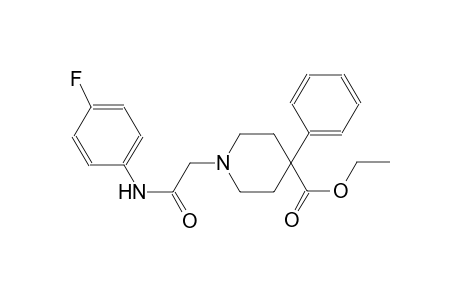 1-[2-(4-fluoroanilino)-2-keto-ethyl]-4-phenyl-isonipecotic acid ethyl ester