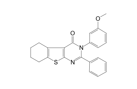 2-(Phenyl)-3-(3-methoxyphenyl)-4,5,6,7-tetrahydrobenzo[b]thieno[2,3-d]pyrimidin-4(3H)-one