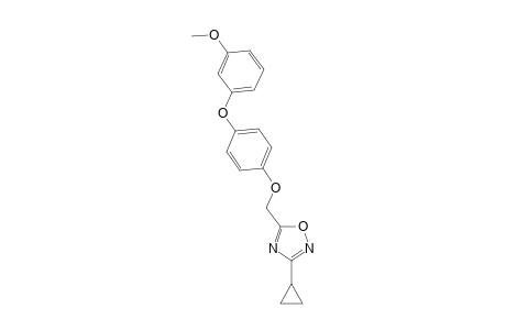 1,2,4-Oxadiazole, 3-cyclopropyl-5-[[4-(3-methoxyphenoxy)phenoxy]methyl]-