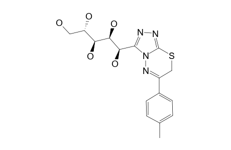 6-(PARA-METHYLPHENYL)-3-(D-GLUCO-PENTITOL-1-YL)-7H-1,2,4-TRIAZOLO-[3,4-B]-[1,3,4]-THIADIAZINE