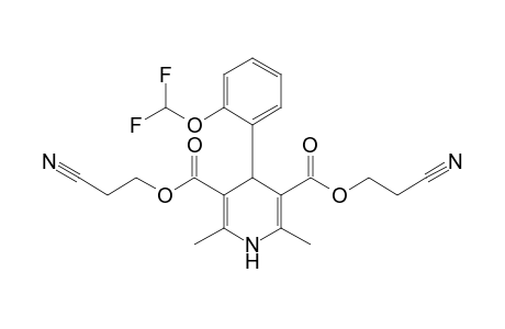Bis(2-cyanoethyl) 4-[2-(difluoromethoxy)phenyl]-2,6-dimethyl-1.4-dihydro-3,5-pyridinedicarboxylate