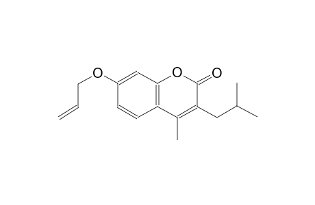 2H-1-benzopyran-2-one, 4-methyl-3-(2-methylpropyl)-7-(2-propenyloxy)-