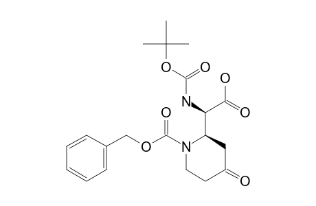 (2S,2'R)-TERT.-BUTOXYCARBONYLAMINO-(1'-BENZYLOXYCARBONYL-4'-OXOPIPERIDIN-2'-YL)-ACETIC-ACID