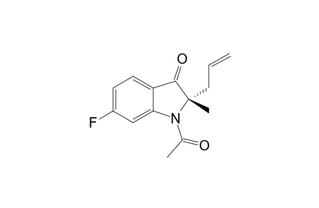 (S)-1-Acetyl-2-allyl-6-fluoro-2-methylindolin-3-one