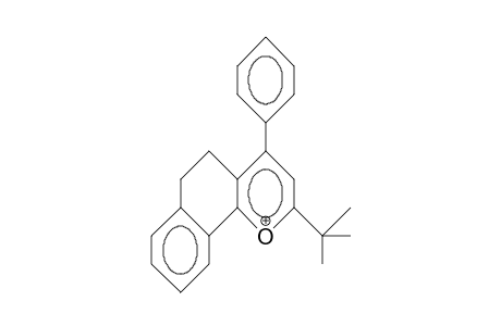 2-tert-Butyl-4-phenyl-5,6-(dihydro-naphtho)-pyrylium cation