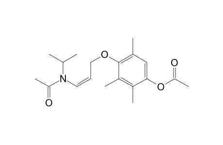 2,3,5-trimethyl-4-(3-(N-acetyl-N-isopropyl-amino)-2-propenoxy)-1-acetoxy-benzene