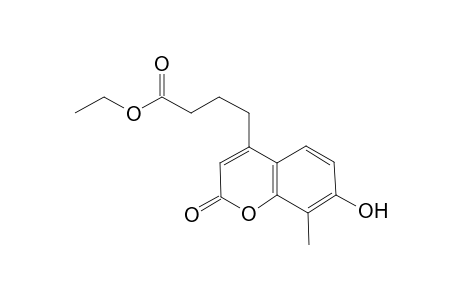 Ethyl (7'-hydroxy-8'-methyl-2'-oxo-2H-chromen-4'-yl)-butanoate