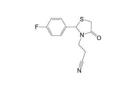 2-[2'-(p-Fluorophenyl)-4'-oxothiazolidin-3'-yl]propane-1-nitrile