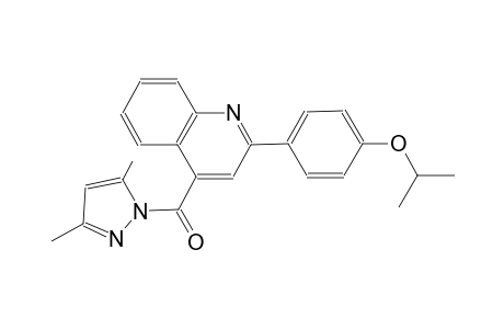 4-[(3,5-dimethyl-1H-pyrazol-1-yl)carbonyl]-2-(4-isopropoxyphenyl)quinoline