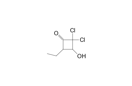 2,2-Dichloro-3-hydroxy-4-ethylcyclobutanone
