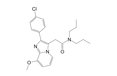 2-[2-(4-chlorophenyl)-8-methoxy-3-imidazo[1,2-a]pyridinyl]-N,N-dipropylacetamide