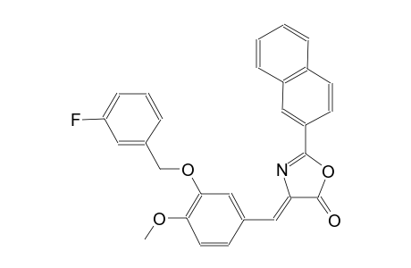 (4Z)-4-{3-[(3-fluorobenzyl)oxy]-4-methoxybenzylidene}-2-(2-naphthyl)-1,3-oxazol-5(4H)-one
