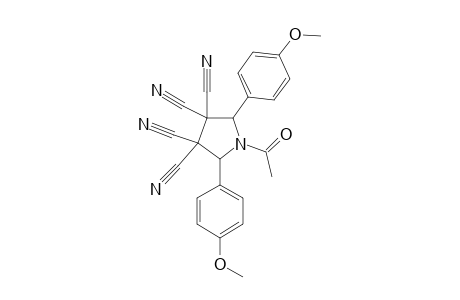 N-ACETYL-2,5-BIS-(4-METHOXYPHENYL)-3,3,4,4-TETRACYANOPYRROLIDINE
