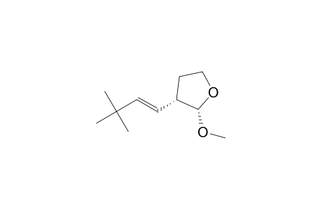 Furan, 3-(3,3-dimethyl-1-butenyl)tetrahydro-2-methoxy-, [2.alpha.,3.alpha.(E)]-
