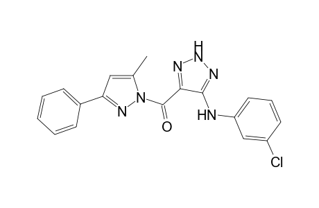[5-(m-Chlorophenylamino)-2H-1,2,3-triazol-4-yl]-(5-methyl-3-phenyl-1H-pyrazol-1-yl)methanone