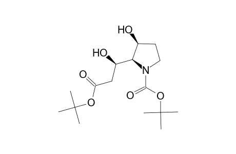 (2S,3S,2'R)-N-(tert-Butoxycarbonyl)-3-hydroxy-2-[1-hydroxy-2-(tert-butoxycarbonyl)ethyl]pyrrolidine