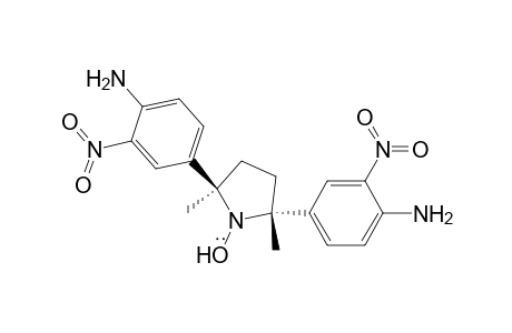 1-Pyrrolidinyloxy, 2,5-bis(4-amino-3-nitrophenyl)-2,5-dimethyl-, trans-