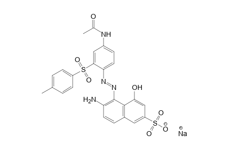 2-Naphthalenesulfonic acid, 5-[[4-(acetylamino)-2-[(4-methylphenyl)sulfonyl]phenyl]azo]-6-amino-4-hydroxy-, monosodium salt