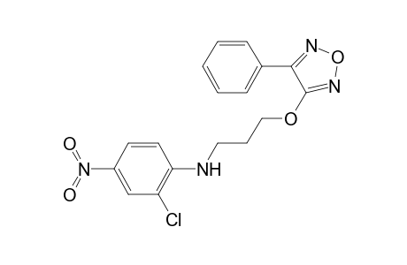 (2-Chloro-4-nitro-phenyl)-[3-(4-phenyl-furazan-3-yloxy)-propyl]-amine