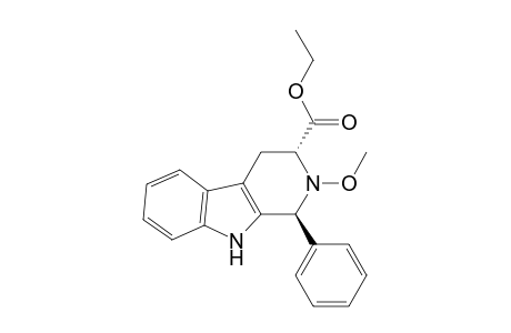 1H-Pyrido[3,4-b]indole-3-carboxylic acid, 2,3,4,9-tetrahydro-2-methoxy-1-phenyl-, ethyl ester, trans-