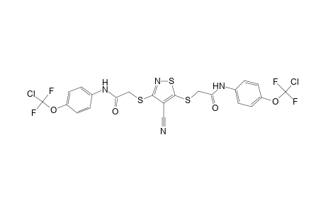 2-[3-[2-[4-[chloro(difluoro)methoxy]anilino]-2-oxo-ethyl]sulfanyl-4-cyano-isothiazol-5-yl]sulfanyl-N-[4-[chloro(difluoro)methoxy]phenyl]acetamide