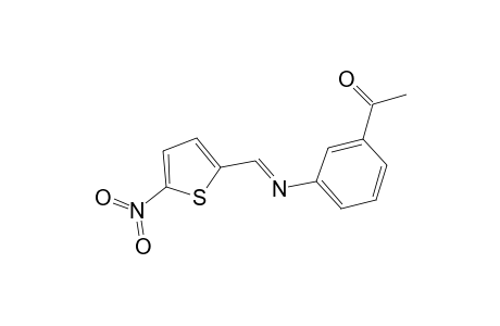 1-(3-{[(5-nitro-2-thienyl)methylidene]amino}phenyl)ethanone