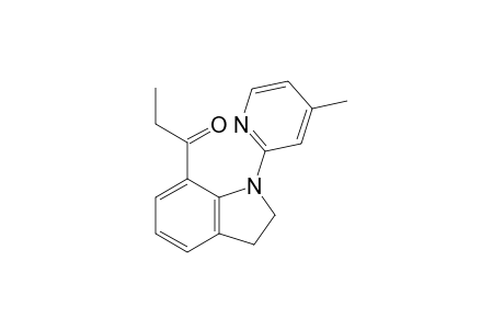 1-[1-(4-Methyl-2-pyridinyl)-2,3-dihydro-7(1H)-indolyl]-1-propanone