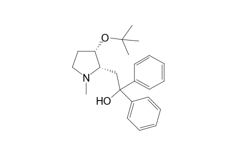 2-[(2S,3S)-1-methyl-3-[(2-methylpropan-2-yl)oxy]-2-pyrrolidinyl]-1,1-diphenylethanol