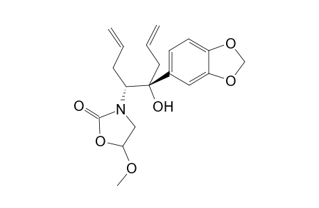 (4R,5R)-4-(3,4-Methylenedioxyphenyl)-5-(4-methoxy-2-oxazolidinonyl)-1,7-octadien-4-ol